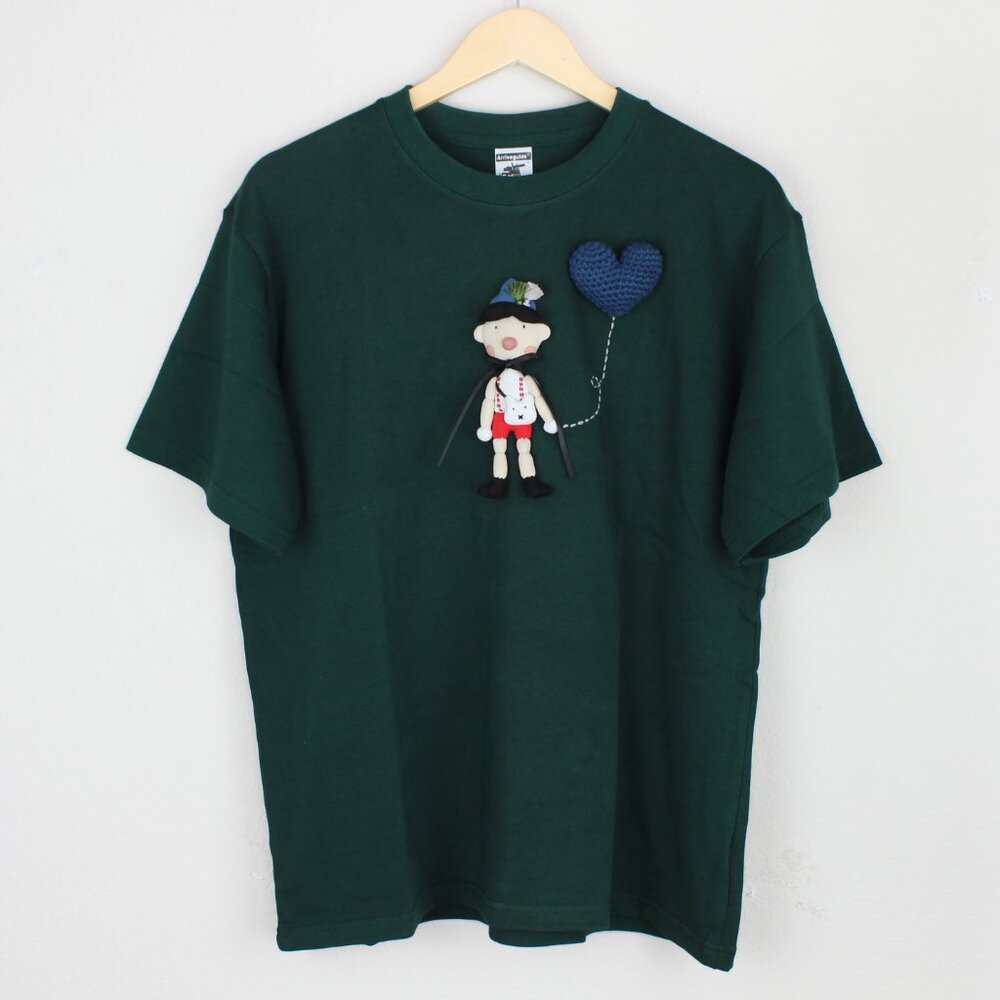 Premium Cotton T-Shirt- Handmade Doll & Balloon Design
